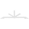Ekena Millwork Vanguard Architectural Grade PVC Gable Bracket, 108"W x 31 1/2"H x 4"D x 4"F, 7/12 Pitch GBP108X32X0404VAN00 - alternate 2